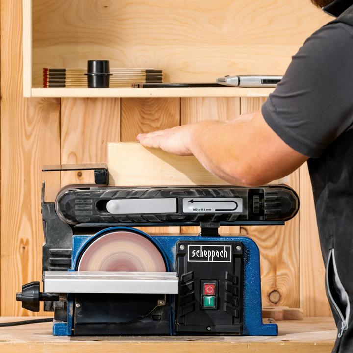 Image du produit Scheppach BTS900 Ponceuse à bande et à disque (Ponceuse à bande, Ponceuse à disque, 370 W)