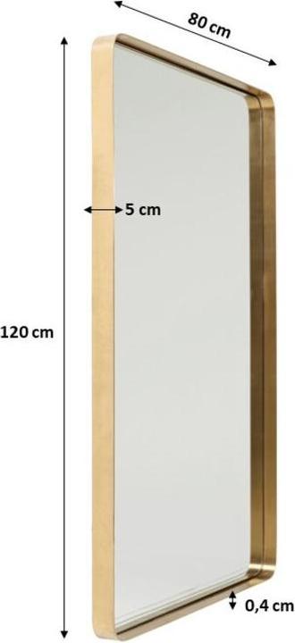 Produktbild Kare Design Spiegel Curve Rectangular Brass 120x80cm (80 x 120 cm)