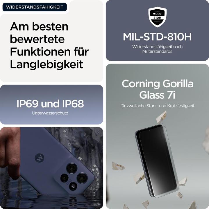 Immagine prodotto Motorola Edge 60 Neo (256 GB, Grigio, PANTONE Grisaglia, 6.36", Doppia SIM, 5G)