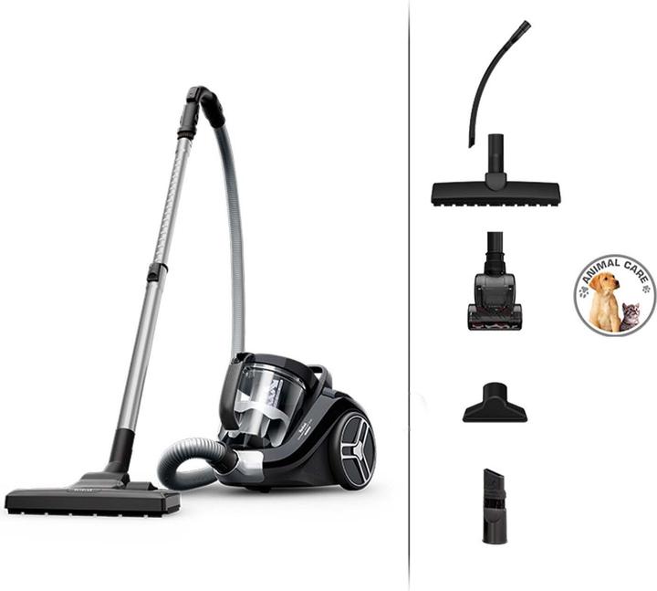 Tefal Compact Power XXL 900 W bez maisina melna - Puteklu sucejs TW4B75 (3221616113367)