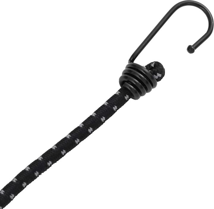 Image du produit VidaXL Cordes en caoutchouc réfléchissantes avec crochet 10 pcs. 46 cm
