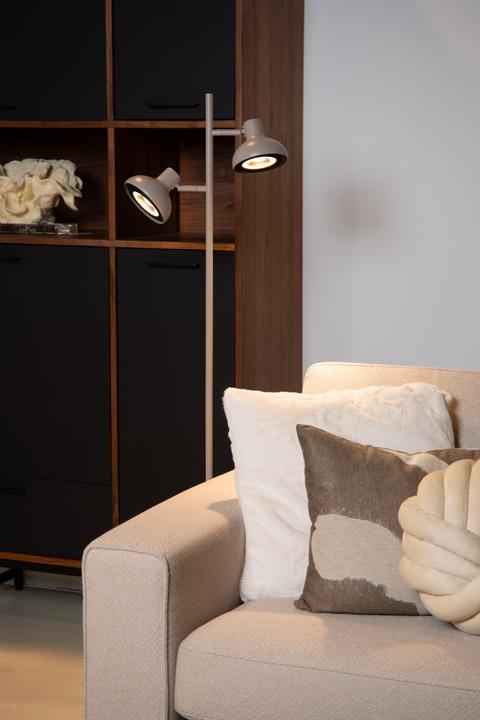 Actual product image Lucide SENSAS - Floor lamp - 2xES111 - Beige 30797/02/38 (GU10)