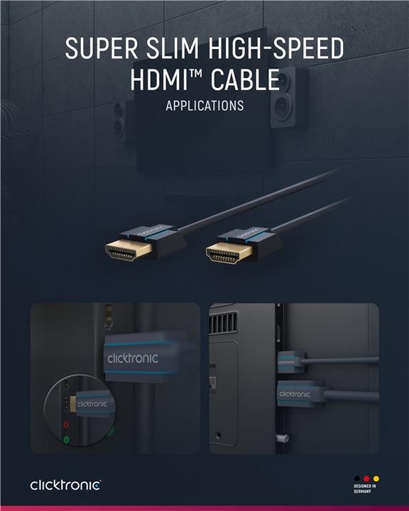 Immagine prodotto clicktronic HDMI (Typ A) — HDMI (Typ A) (1 m, HDMI)