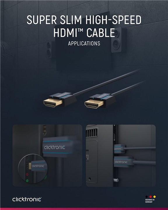 Produktbild clicktronic HDMI (Typ A) — HDMI (Typ A) (1 m, HDMI)