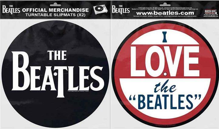The Beatles Matte Plattenteller I Love DropTLogo 2erPack (Plattenteller)