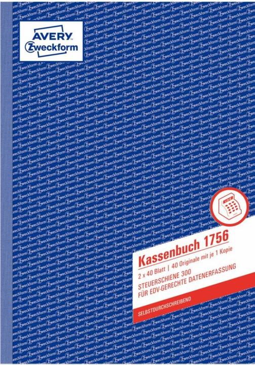 Actual product image Avery Cash book (40x)