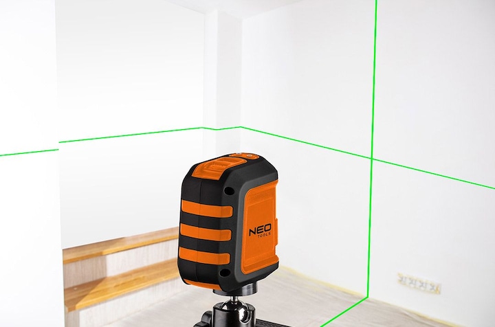 Actual product image Neo Cross line laser 15 m, green, holder, case
