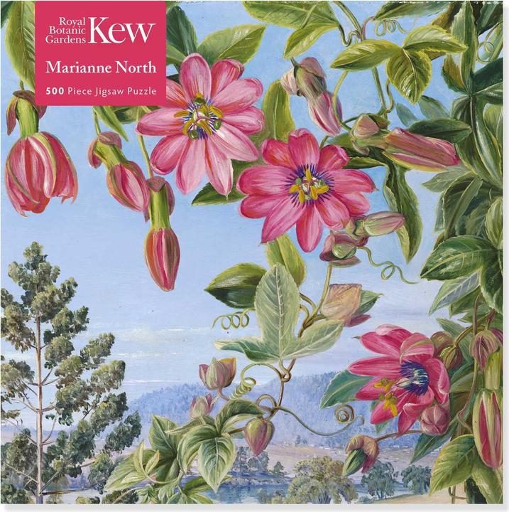 Puzzle adulte Jigsaw Kew : Marianne North : View in the Brisbane Botanic Garden (500 pièces) : (500 pièces)