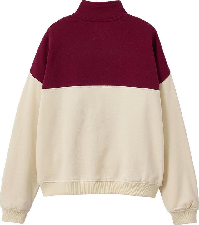Actual product image Jonen Mädchen Sweatshirt mit Troyerkragen, Colorblock mit Buchstaben (134)