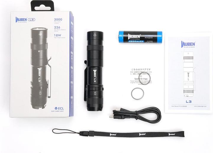 Image du produit Wuben L3 (13.80 cm, 3000 lm)