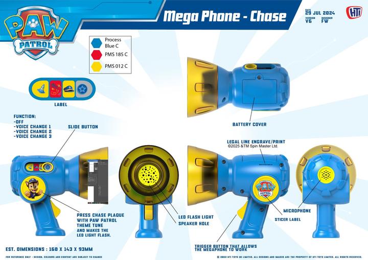 Productafbeelding Paw Patrol - Chase Megaphone (90369)