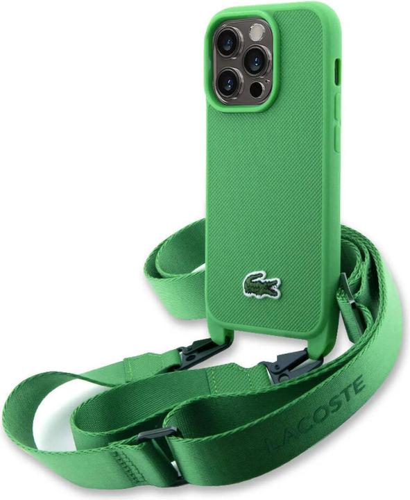 Produktbild Lacoste LCHCP14LSPVCN iPhone 14 Pro 6.1" zielony/green hardcase Iconic Petit Pique Crossbody (Apple iPhone 14 Pro)