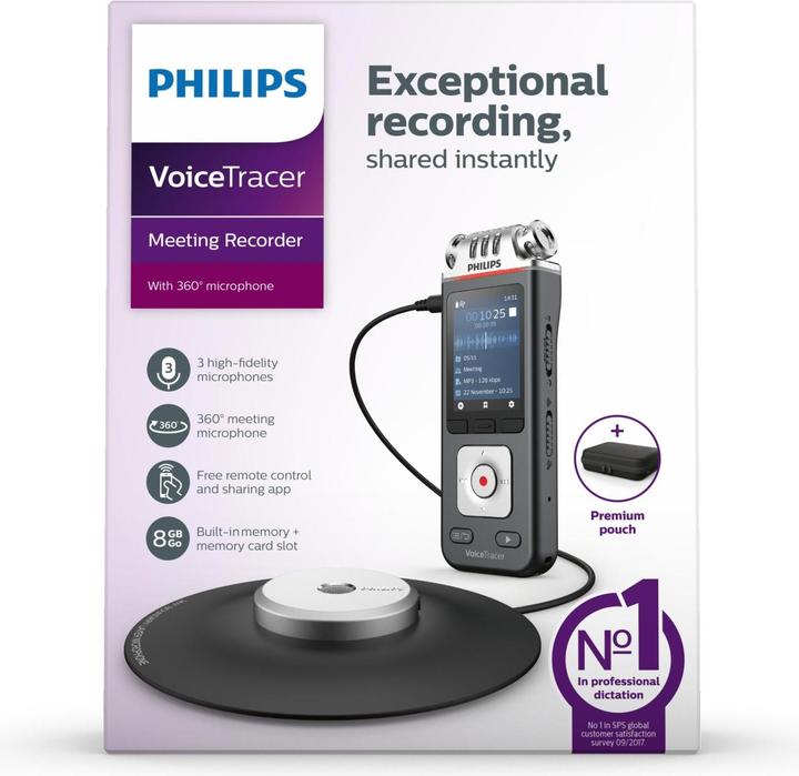 Produktbild Philips Digital Voice Tracer DVT8110 (8 GB)