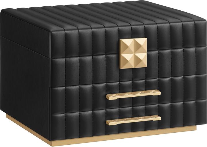 Actual product image Songmics Schmuckkästchen mit Spiegel, tintenschwarz