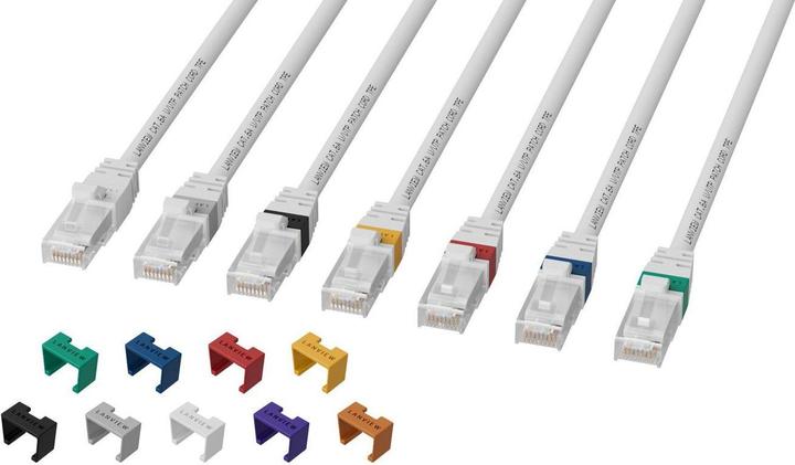 Produktbild Lanview CAT6A UTP 7,5m White LSZH (S/FTP, CAT6a, 7.50 m)