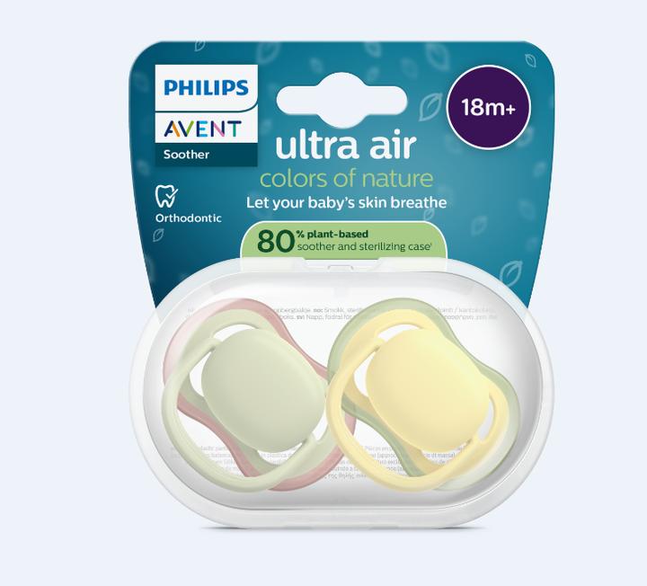 Actual product image Philips Avent Pacifier SCF349/50 ultra air (2x)