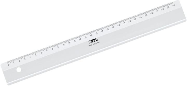 M+r M + R ruler 30.0 cm, smoke grey (30 cm, Plastic)