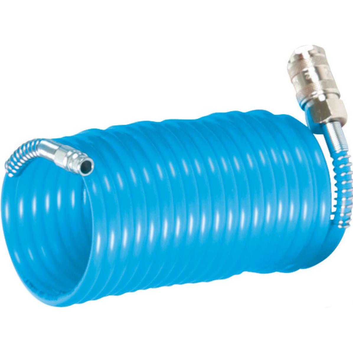 Aircraft, Pipeline, Spiralschlauchset Innen-Ø 6 mm Aussen-Ø 8 mm Länge 7,5 m blau Kupplung DN 7,2