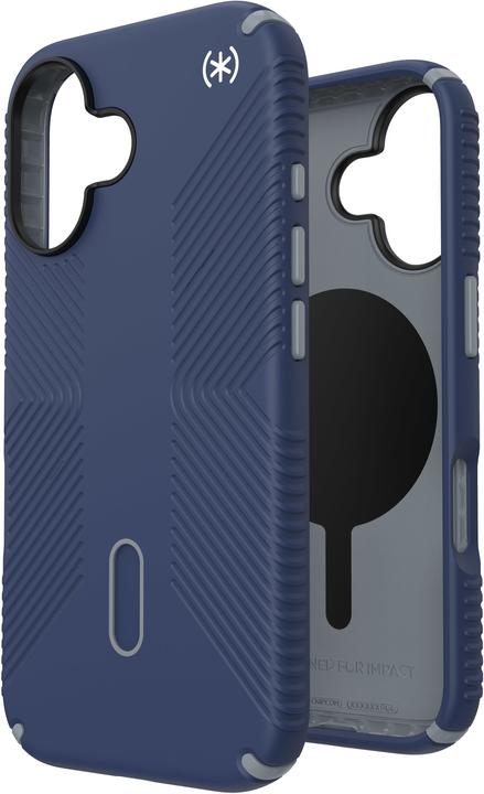 Actual product image speck Presidio2 Grip + ClickLock Apple iPhone 16 Costal Blue - with Microban (Apple iPhone 16)