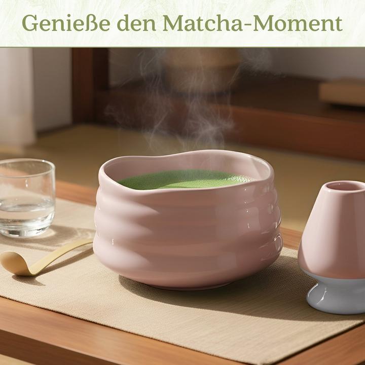 Actual product image Gewürzladen Näfels Matcha Set – in Geschenkbox, rosa