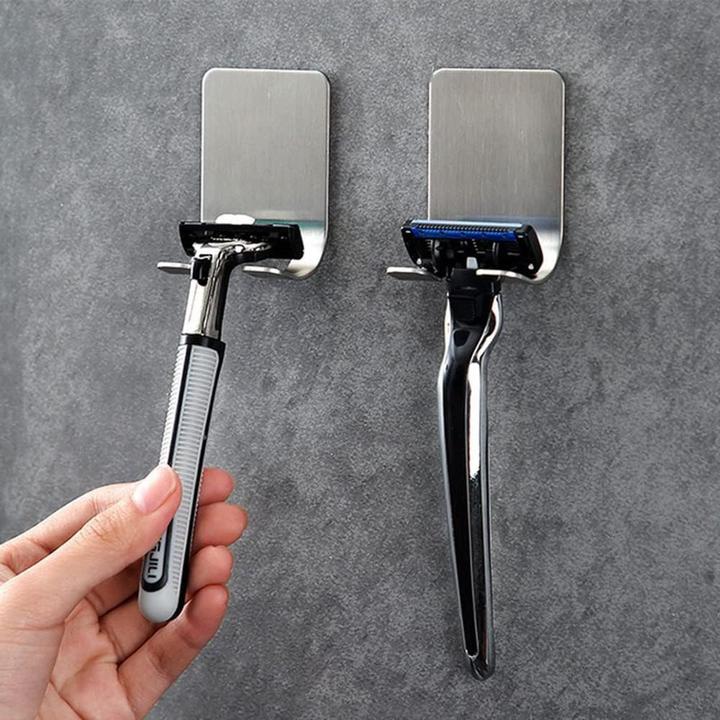 Produktbild König Design Halterung Rasierer Nassrasierer Halter Wand Haken Rasierhalterung Selbstklebend