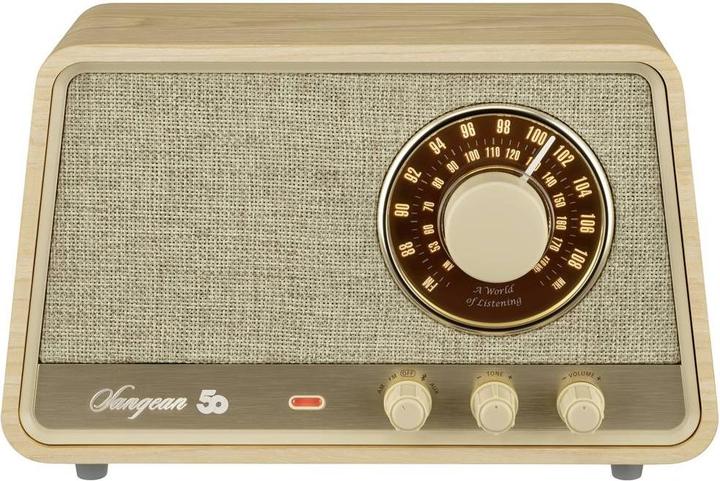 Actual product image Sangean Premium Wooden Cabinet WR-101 Table radio AM, FM Bluetooth®, AUX, FM Wood (light) (VHF, AM, FM, Bluetooth)