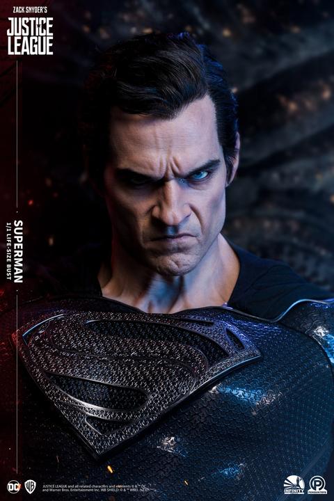 Actual product image Infinity Studios Snyder's Justice League "Superman - Black Version" 1/1 Lifesize Bust