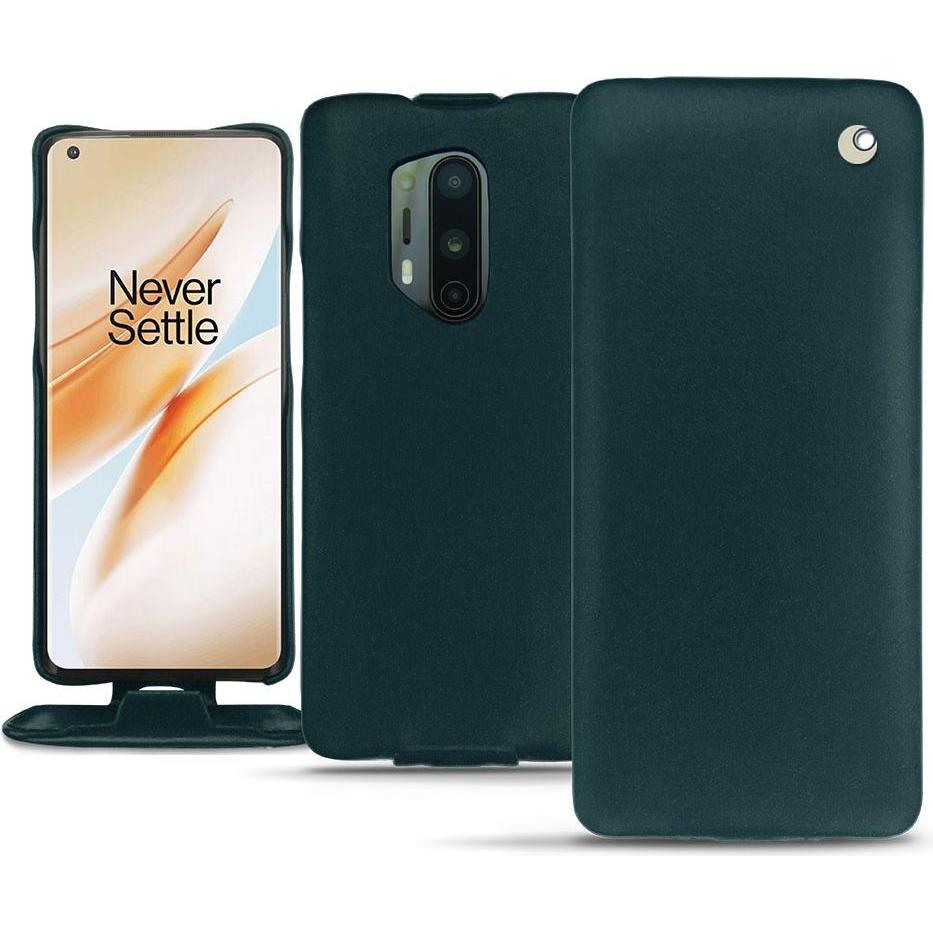 Noreve Lederschutzhülle vertikal (OnePlus 8 Pro), Smartphone Hülle, Blau