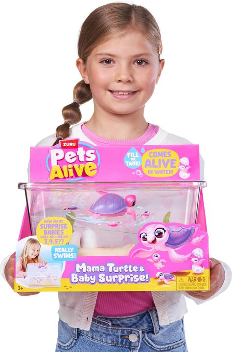 Productafbeelding Zuru Pets Alive - Mama Turtle & Baby Surprise (19.50 cm)
