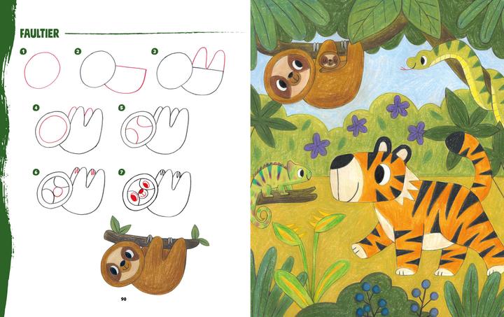 Actual product image Tiere zeichnen für Kids – Über 100 kunterbunte Lieblingstie