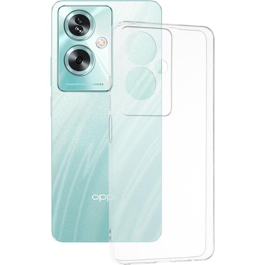 Techsuit - Clear Silicone - Oppo A79 5G / OnePlus Nord N30 SE - Transparent (Oppo A79), Cover smartphone, Trasparente