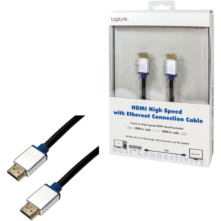 Thumbnail - LogiLink Bh HDMI (5 m, HDMI), Video Kabel