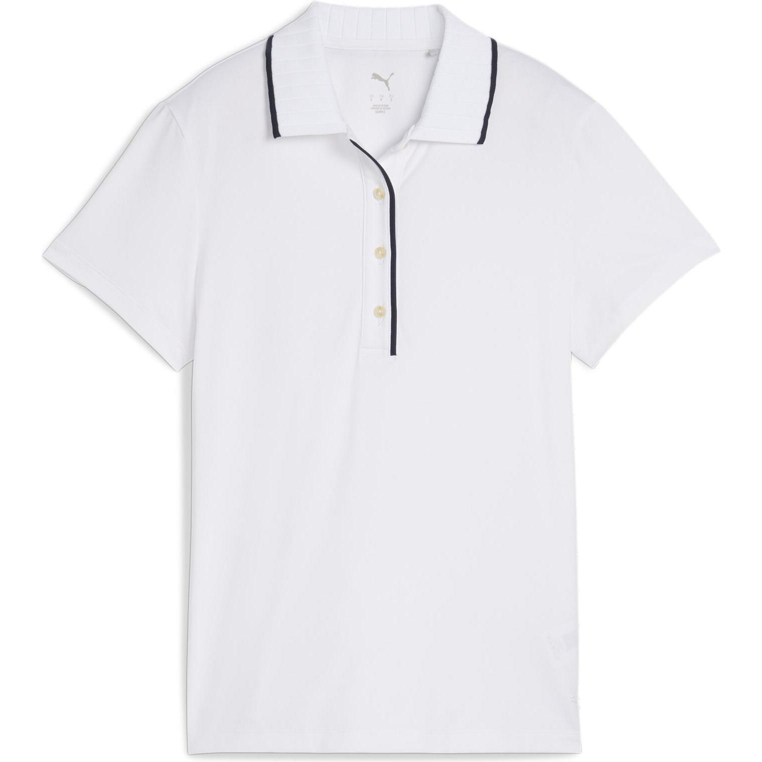 Puma, Herren, Shirt, W Cloudspun Bridges SS Polo, Weiss, (M)