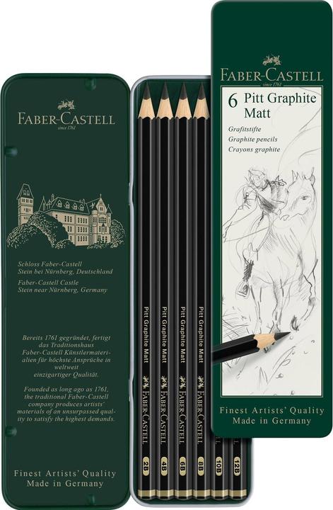 Produktbild Faber-Castell Pitt Graphite 6er (M, 6 x)