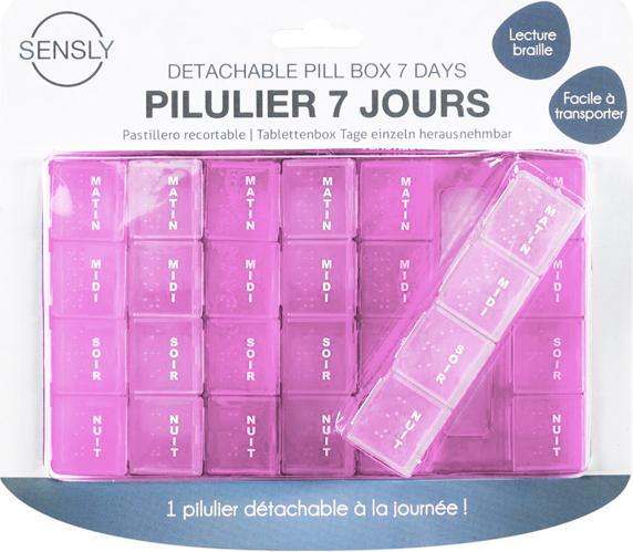 Actual product image Sensly Removable pill box 7 days