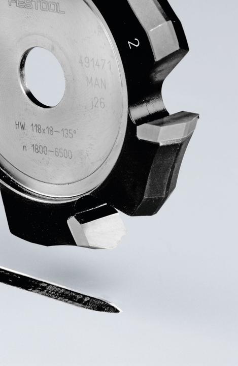 Actual product image Festool V-groove cutter HW 118x18-135°/Alu
