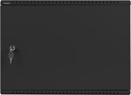Actual product image Lanberg Nástěnná jednodílná skříň 19", 4U+3U/540x200, (dodávané složené), nízkoprofilová, plné dveřé (4 RU, 19 inch rack)