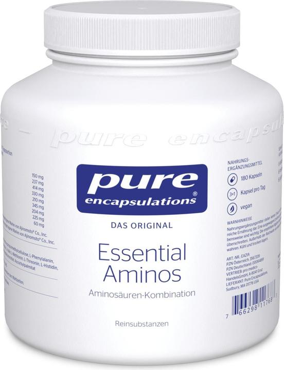 Image du produit Pure encapsulations Essential Aminos (180 pièce(s), Capsules, 211 g)