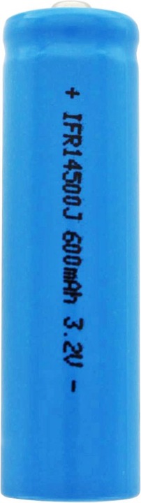 Produktbild Solar Akku IFR 14500 AA, Akku mit Kopf ungeschützt (1 Stk., AA, 600 mAh)