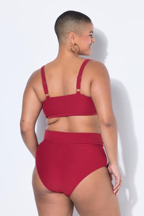 Actual product image Studio Untold Soft cup terrycloth stripe decorative ring bikini top (52)