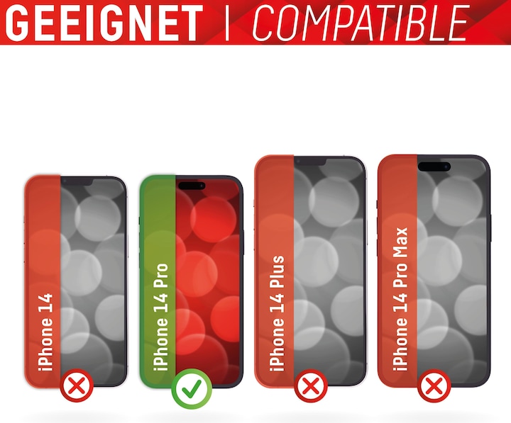 Image du produit Displex Real Glass, 2D Panzerglas + Handyhülle (1 pièce(s), Apple iPhone 14 Pro)