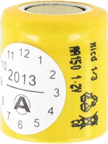 Actual product image Sanyo Battery N-110AA Battery NiCd 1/3 AA Mignon without solder tag 150mAh (1 pcs., AA, 150 mAh)