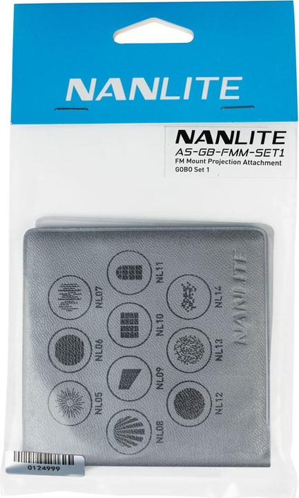 Actual product image Nanlite Gobo Set 1 to FM Mount Projection Attachment (Various)