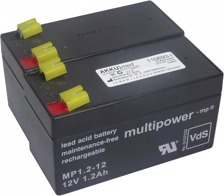 Produktbild AccuCell Akku passend für Wissner-Bosserhoff (Linet) Krankenbett Multicare Image 3 Type 8214-3040 (Gerätespezifisch, 1200 mAh)