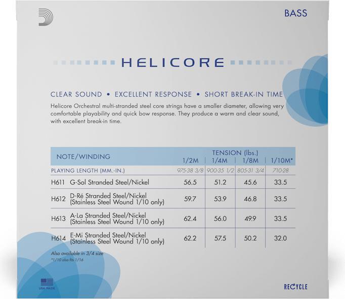 Actual product image D'Addario H610 3/4M (4x, Violin)