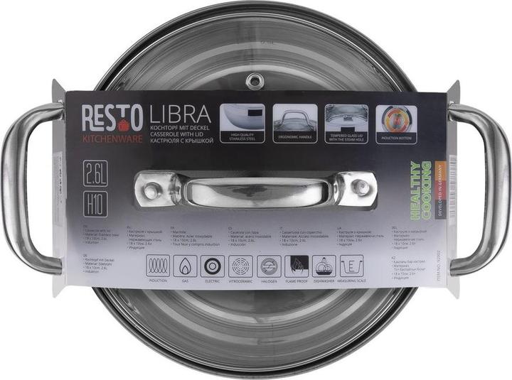 Image du produit Resto CASSEROLE D18CM 2.6L/92002 RESTE (18 cm, Casserole, Acier inoxydable)
