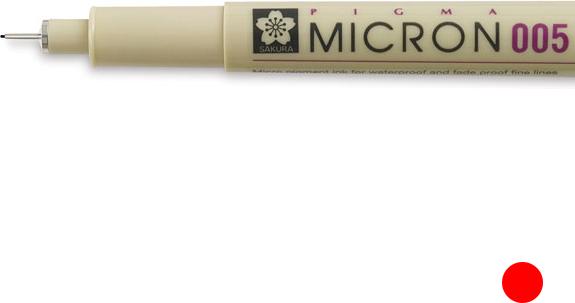 Immagine prodotto Sakura Fineliner Pigma Micron 0,2mm XSDK00519 (Rosso, 1 x)