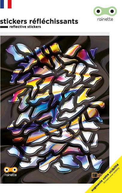 Rainette Reflective Stickers, Abstract Camo