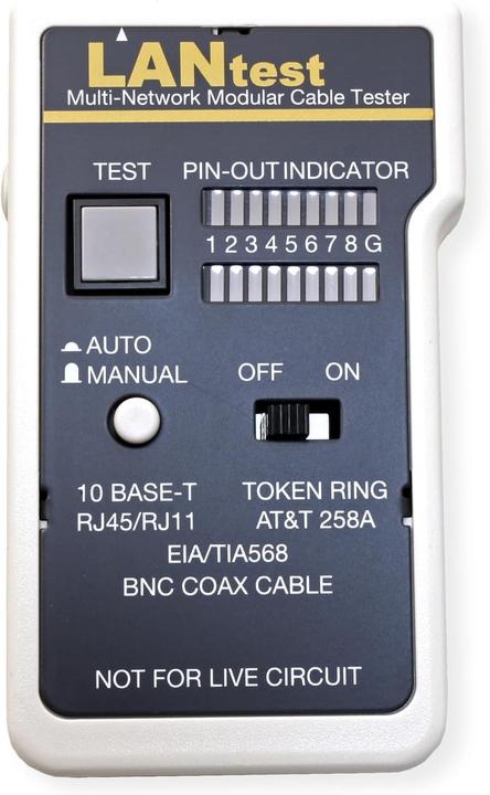 Image du produit RS PRO Testeur de câble multi-réseau, LANtest