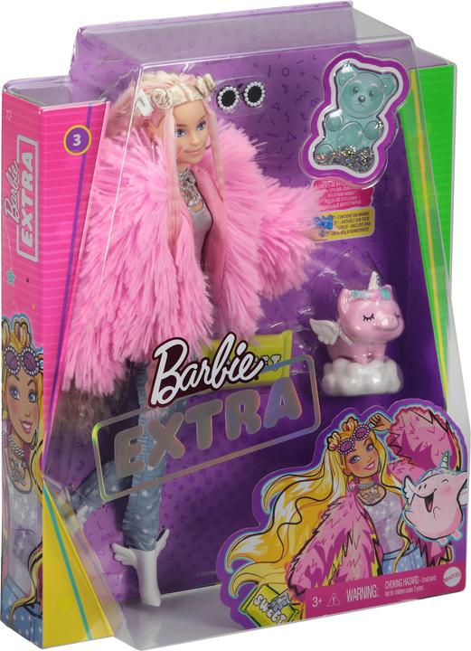 Actual product image Barbie Extra Doll - Fluffy pink jacket